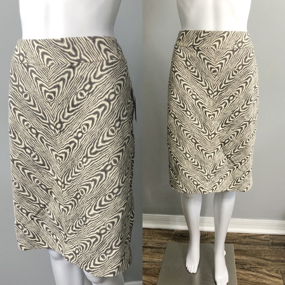 🚫 SOLD 🚫 NWT Anthropologie Postmark Wood Grain Skirt Sz 10
